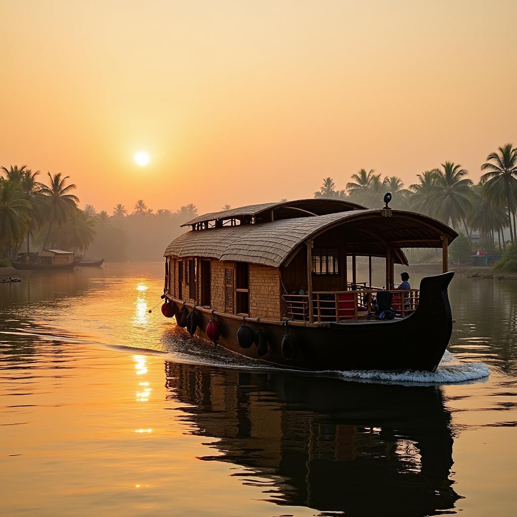 Houseboat on Kerala backwaters