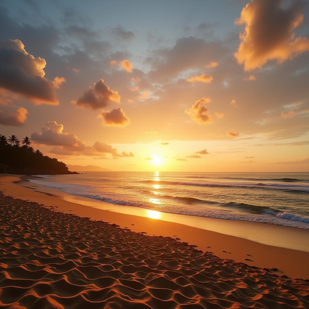 Kovalam Beach Sunset Ocean View