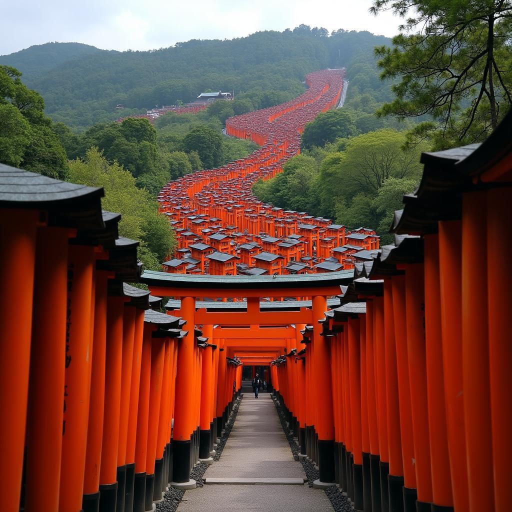 Fushimi Inari Shrine during a BRMC Japan Tour