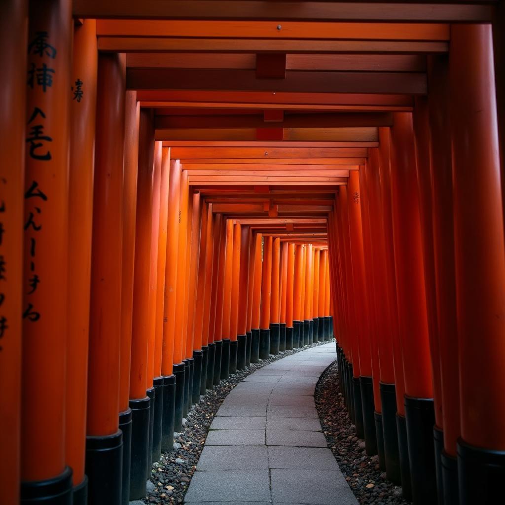 Kyoto Fushimi Inari Shrine Torii Gates