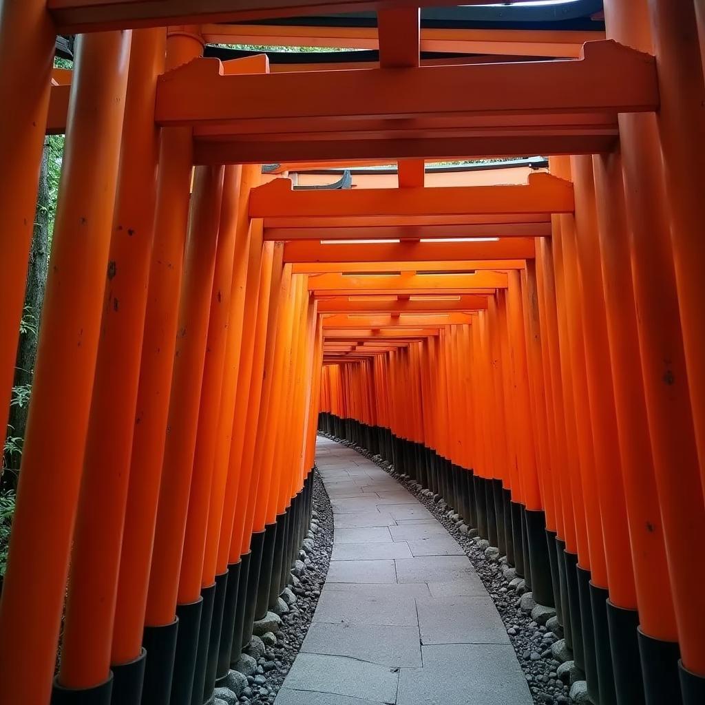 Kyoto Fushimi Inari Shrine Torii Gates