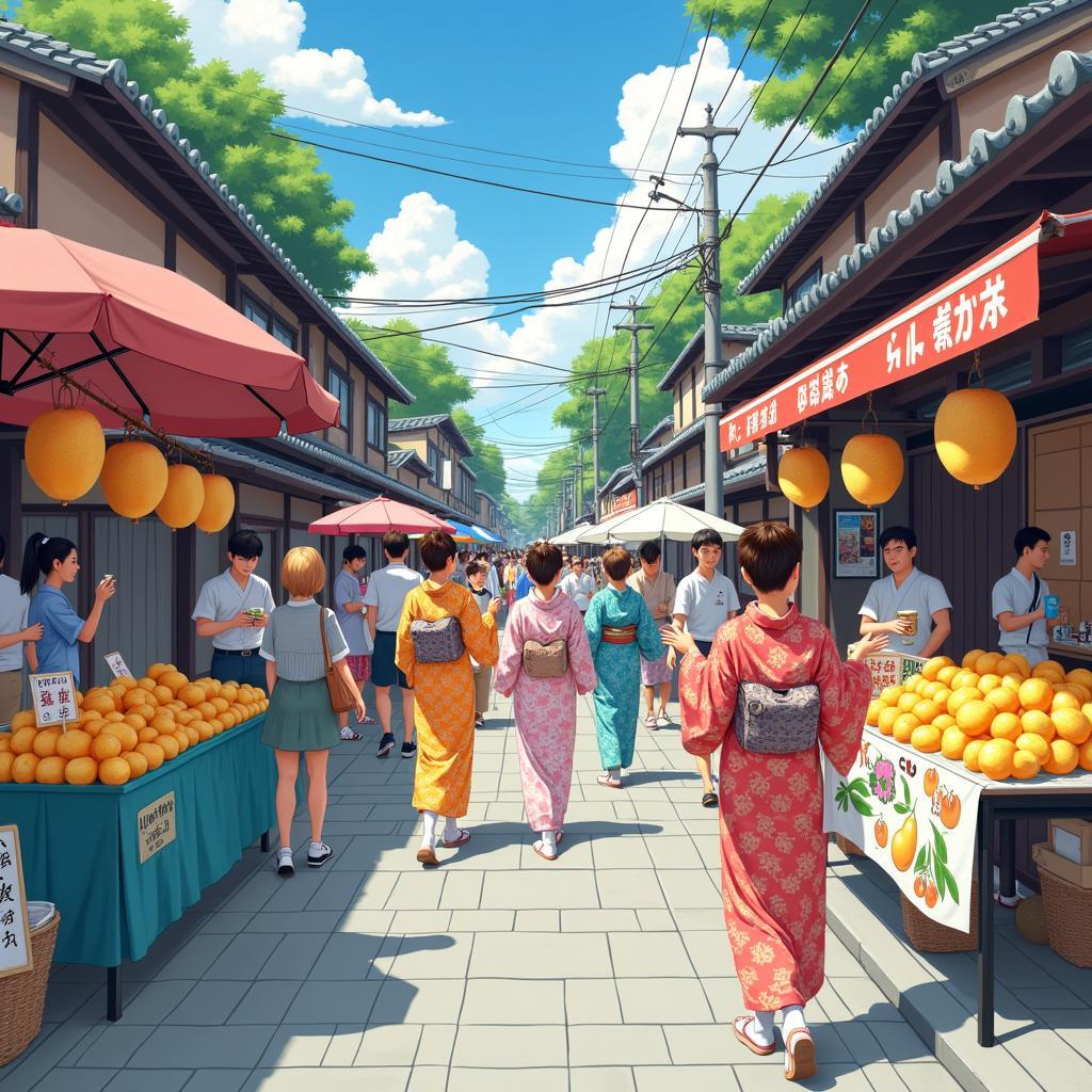 Kyoto Mango Festival during Summer in Japan