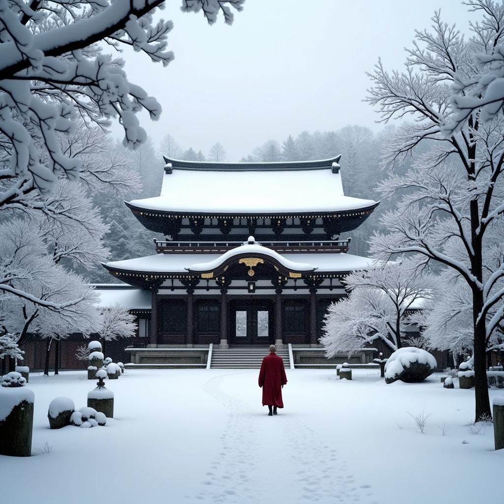 Kyoto Winter Temple