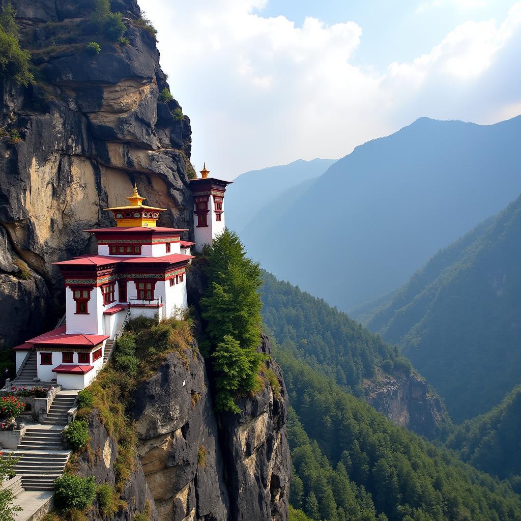 Lachung Monastery in Peaceful Surroundings