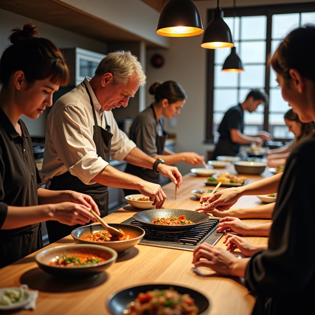 Learning to Make Spicy Miso Paste in a Japanese Cooking Class