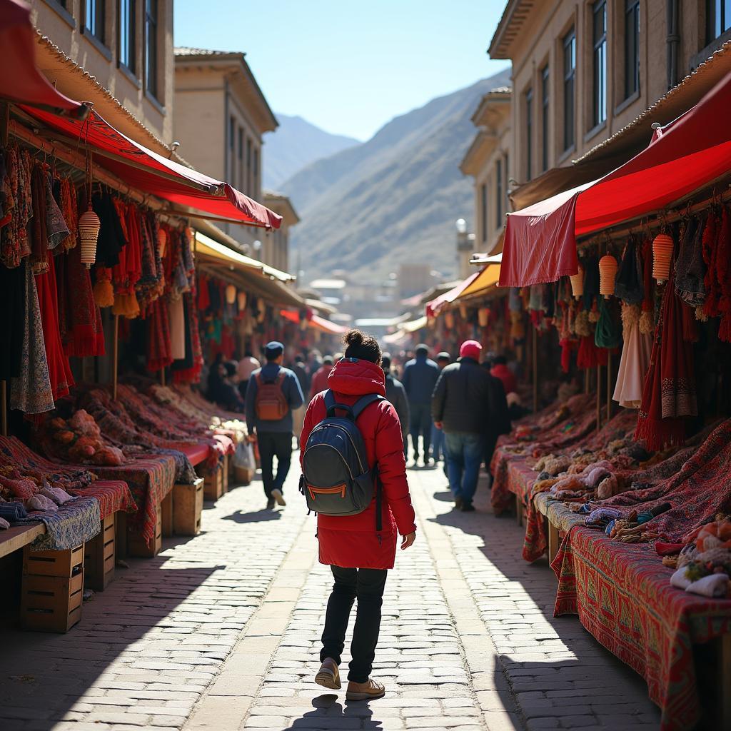 Exploring a Local Market in Leh Ladakh