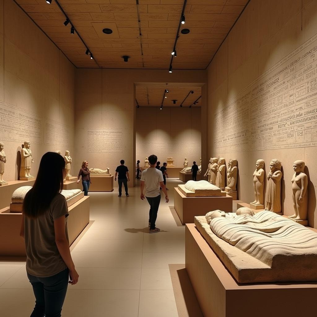 Discovering Egyptian Antiquities through a Virtual Tour of the Louvre