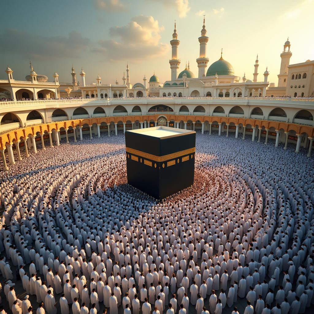 Pilgrims Circling the Kaaba