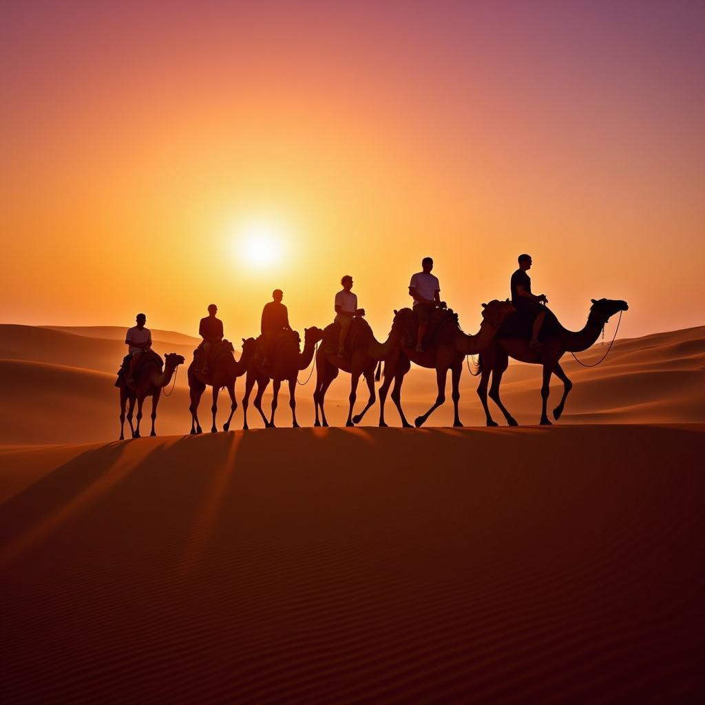 Camel Trek in the Sahara Desert During a Marrakech to Sahara Tour