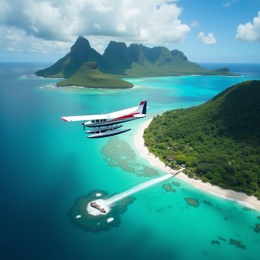 Mauritius Seaplane Tour: Breathtaking Aerial View of the Coastline