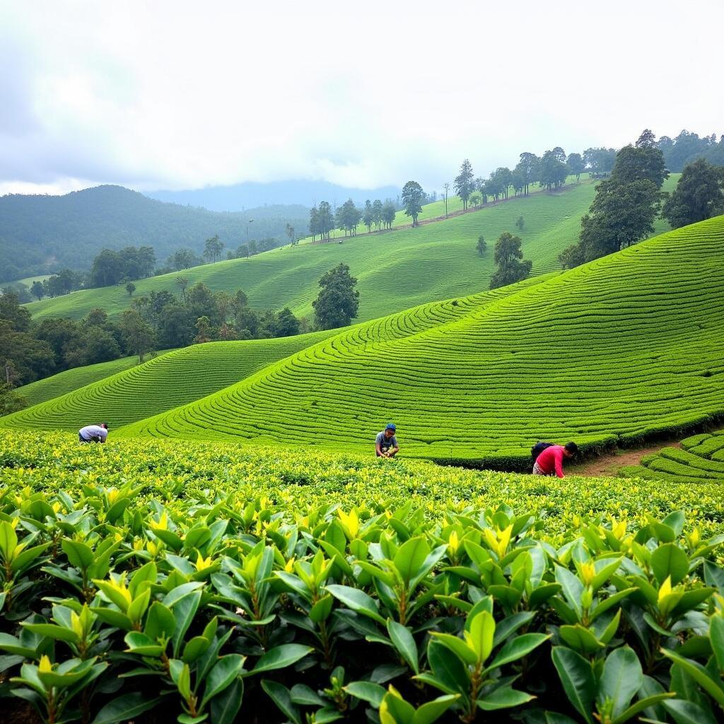 Munnar Tea Plantations and Rolling Hills