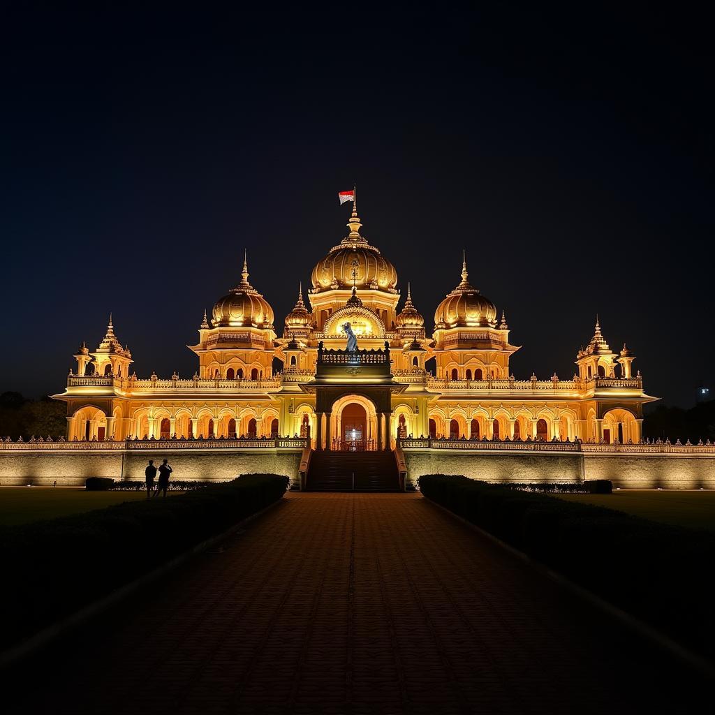 Mysore Palace Illuminated at Night