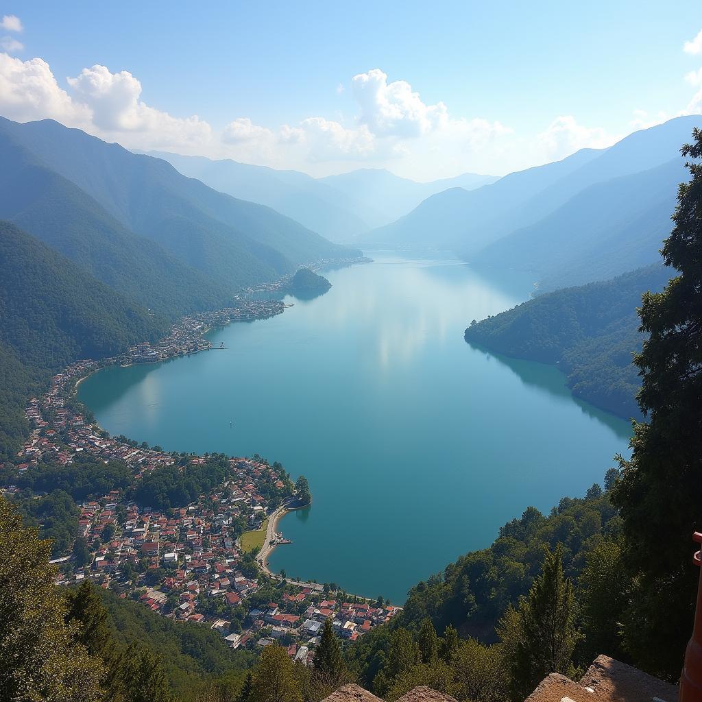 Nainital Lake View from Naina Devi Temple