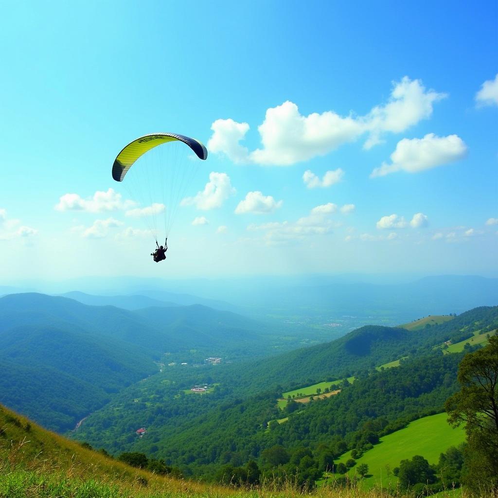 Paragliding at Nandi Hills