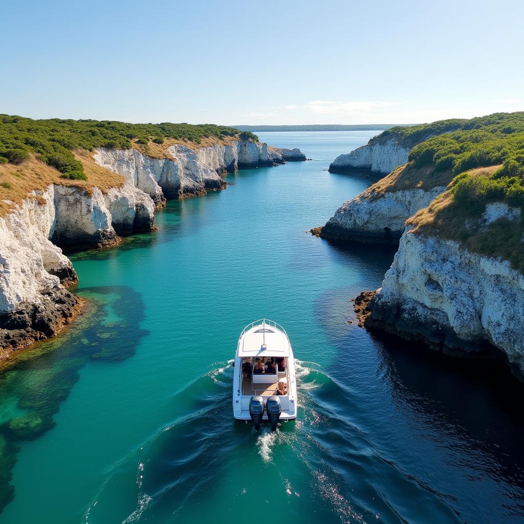 Nantucket Coastal Boat Tour Scenic View