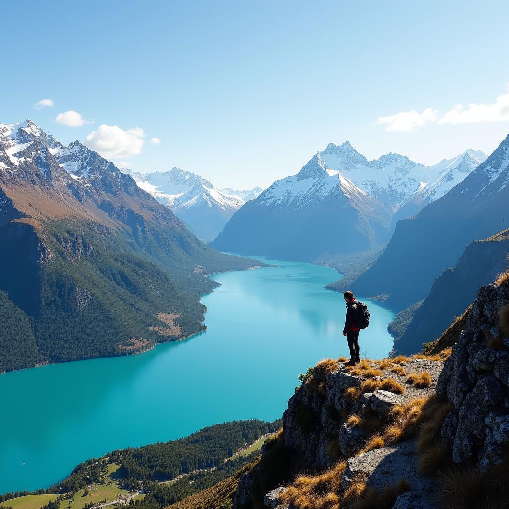 New Zealand South Island Scenic View