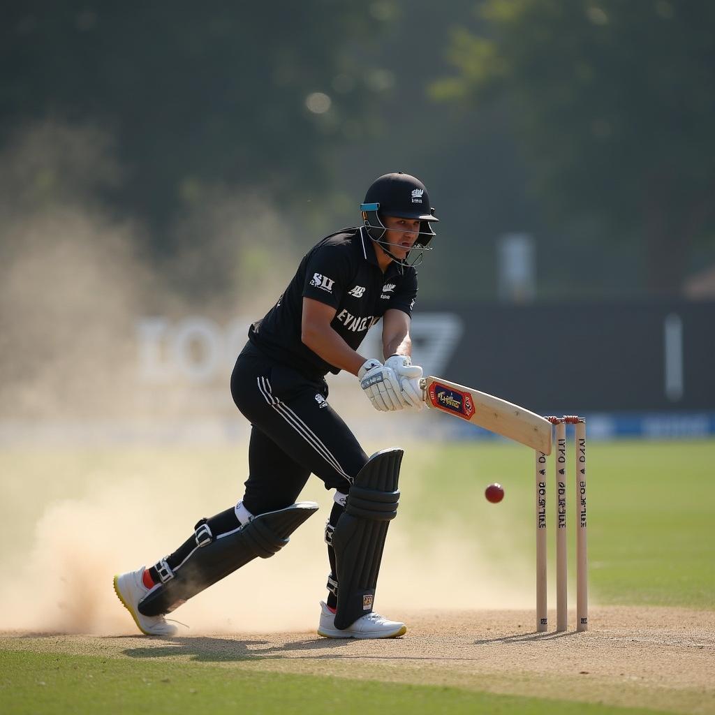 New Zealand players facing spin bowling in India 2022