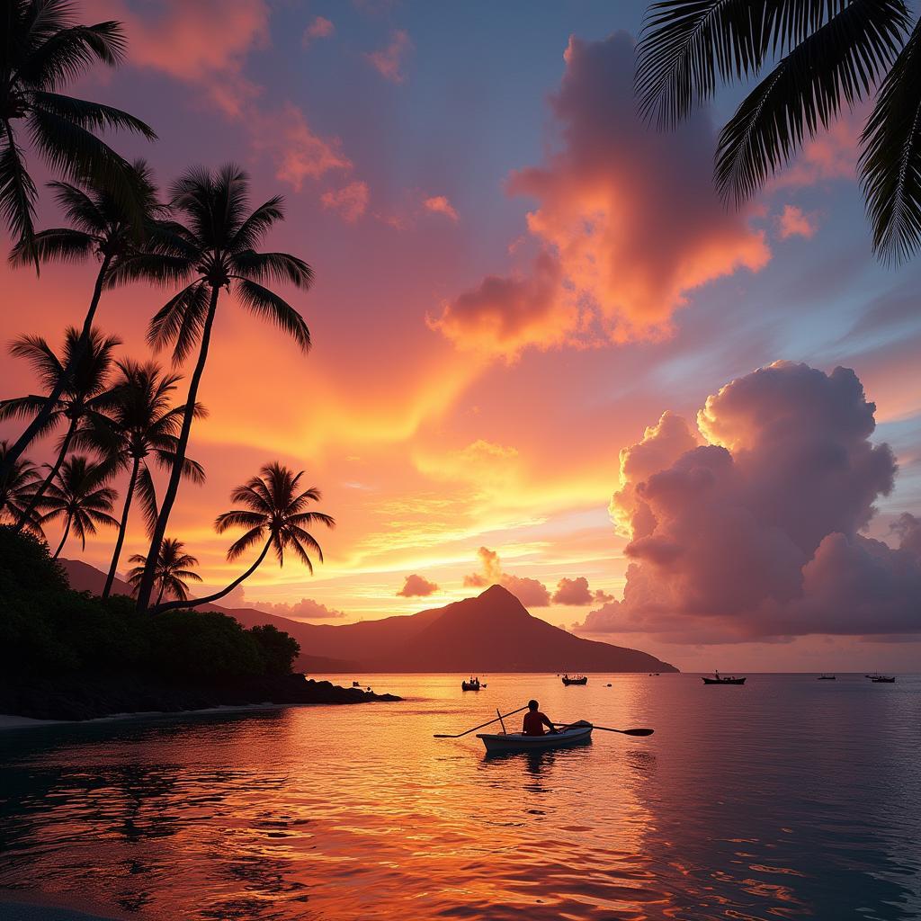 Oahu Sunset at Waikiki Beach - The Perfect Ending to Your Tour