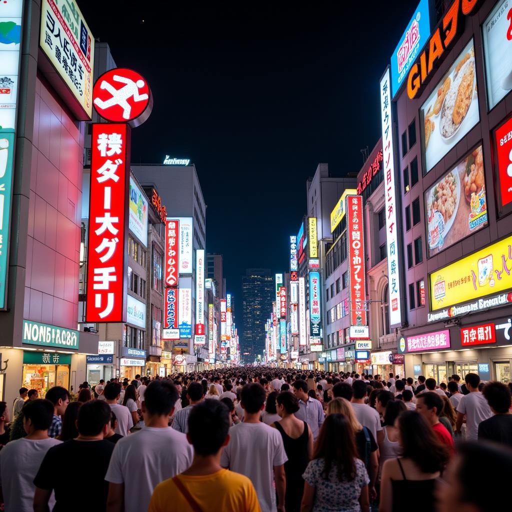 Osaka Dotonbori at Night During Golden Triangle Japan Tour