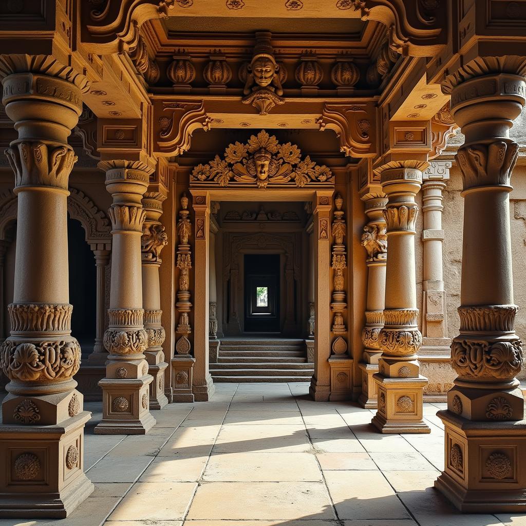 Pancharamalu Temple Interior