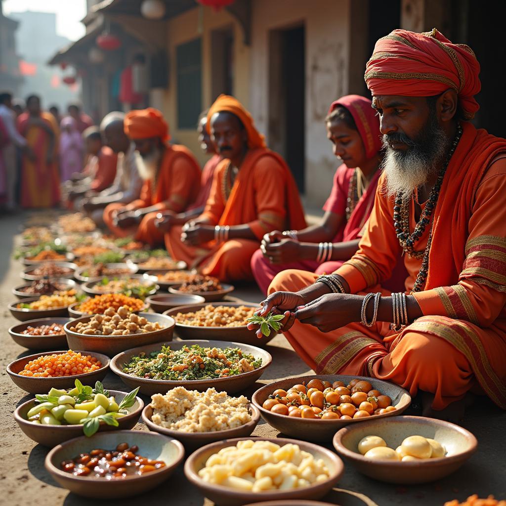 Experiencing local culture and food in Pandharpur