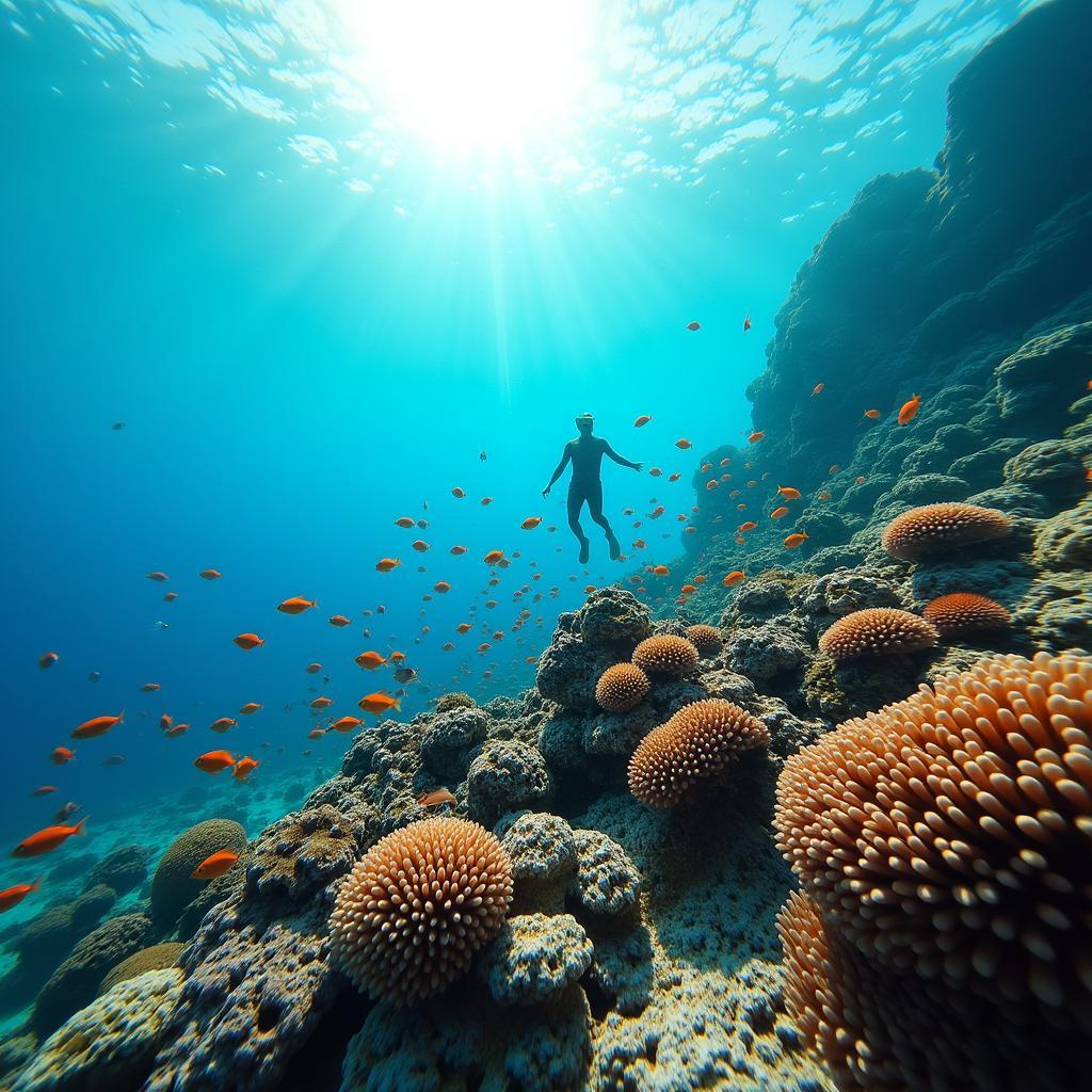 Snorkeling during an island hopping tour in Phuket