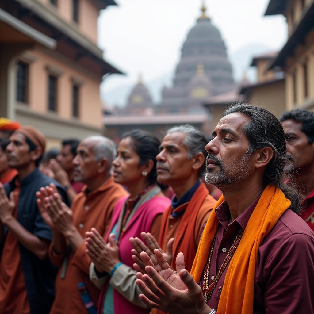 Pilgrims at Muktinath Temple from Gorakhpur