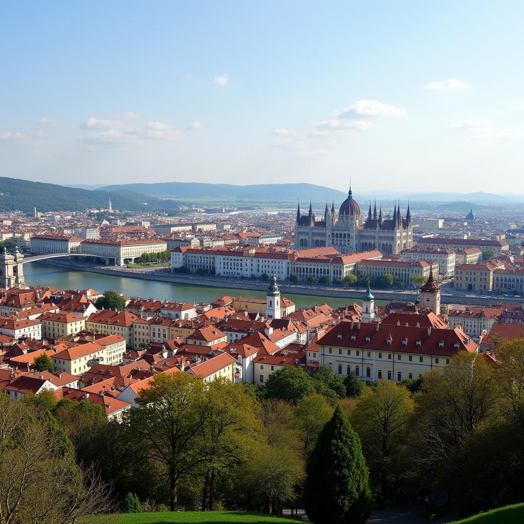 Prague, Vienna, and Budapest Cityscape