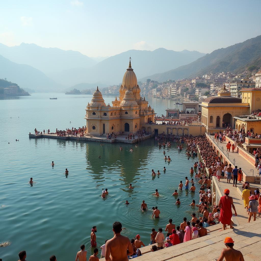 Pushkar Lake and Brahma Temple