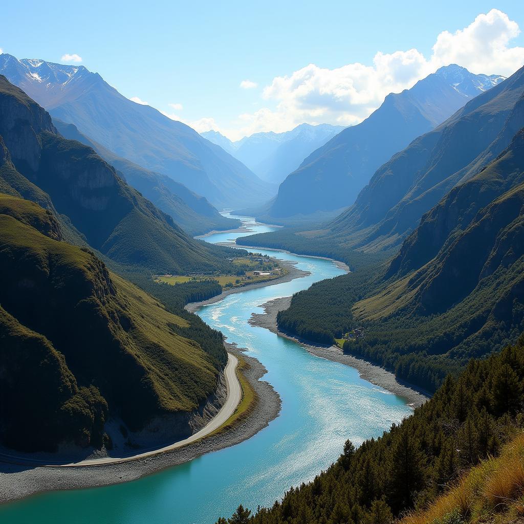 Queenstown Fox Glacier Scenic Drive Landscape Photography