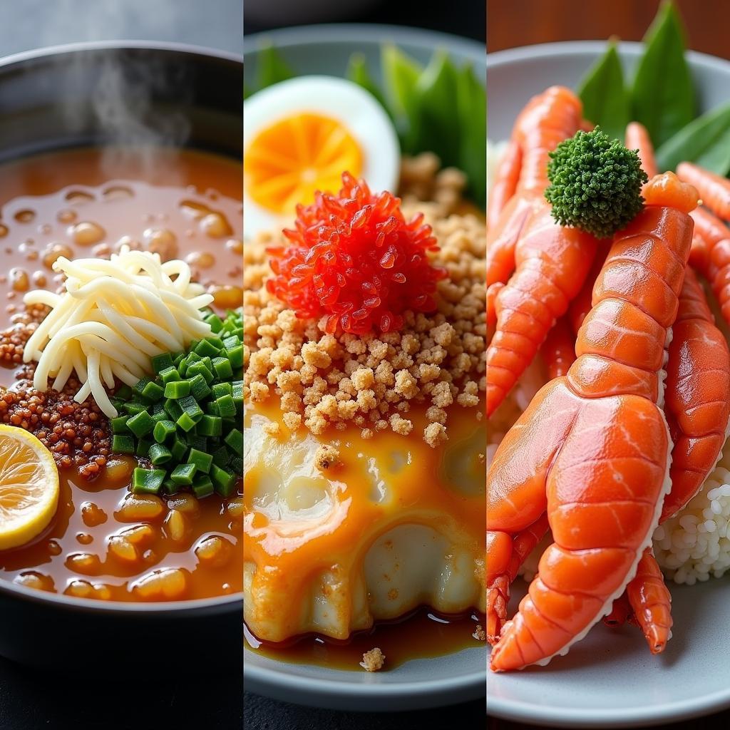 A Variety of Regional Japanese Dishes