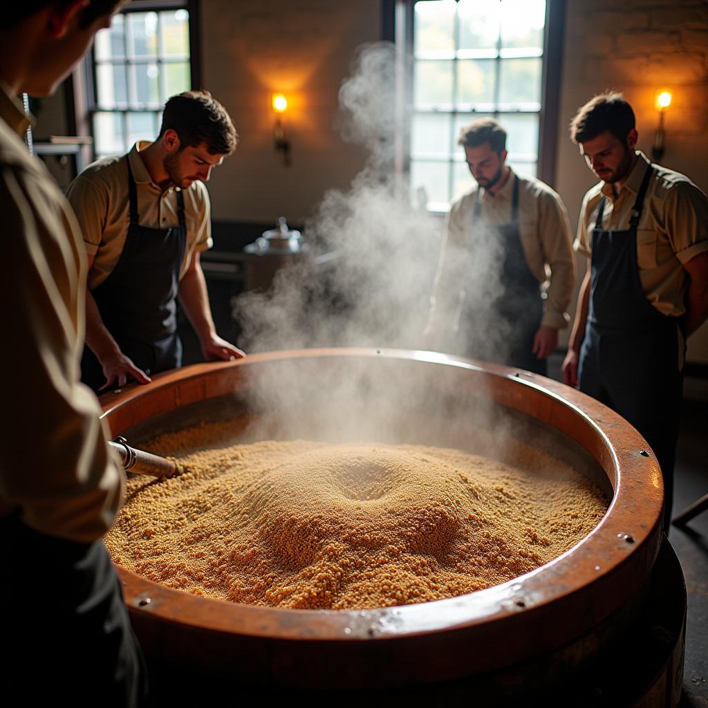 Samuel Smith Brewery Tour: Witnessing the Mashing Process