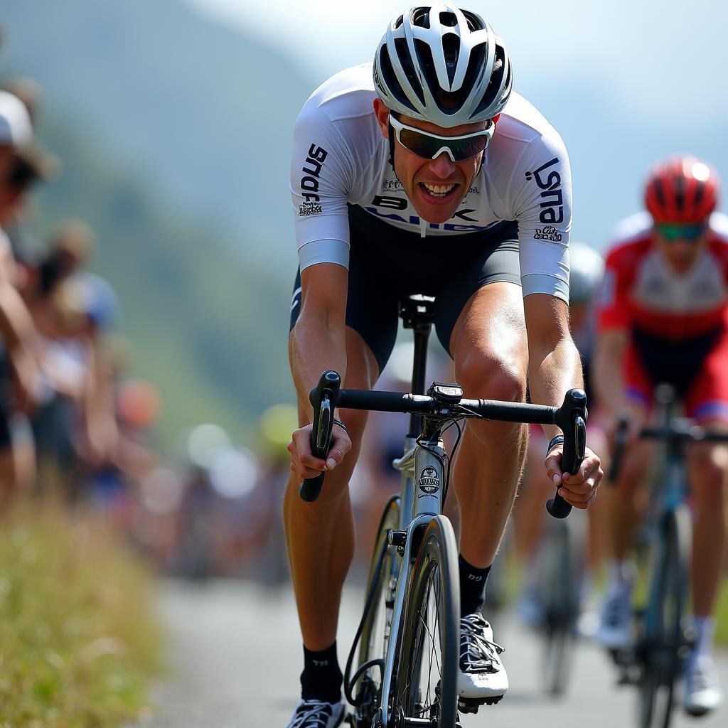 Andy Schleck's chain dropping during the 2010 Tour de France.