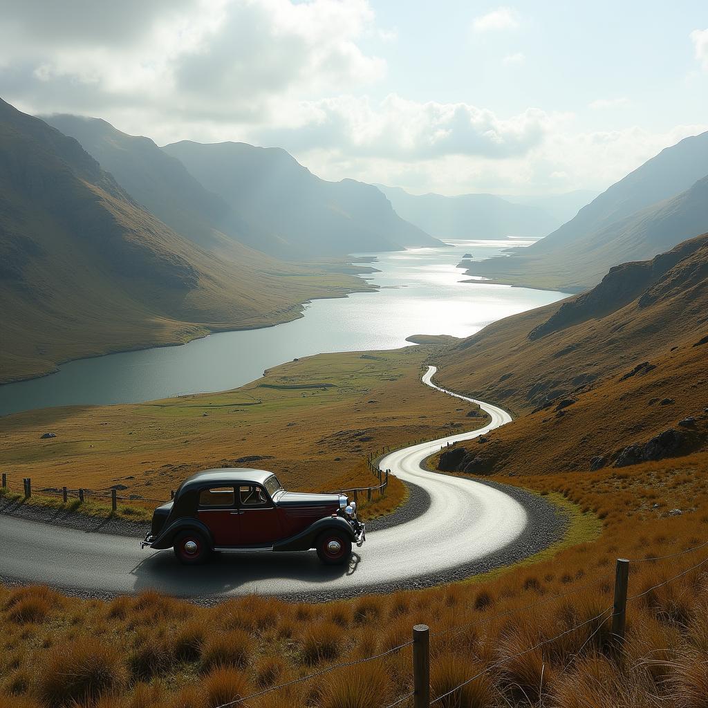 Scenic Drive Through the Scottish Highlands