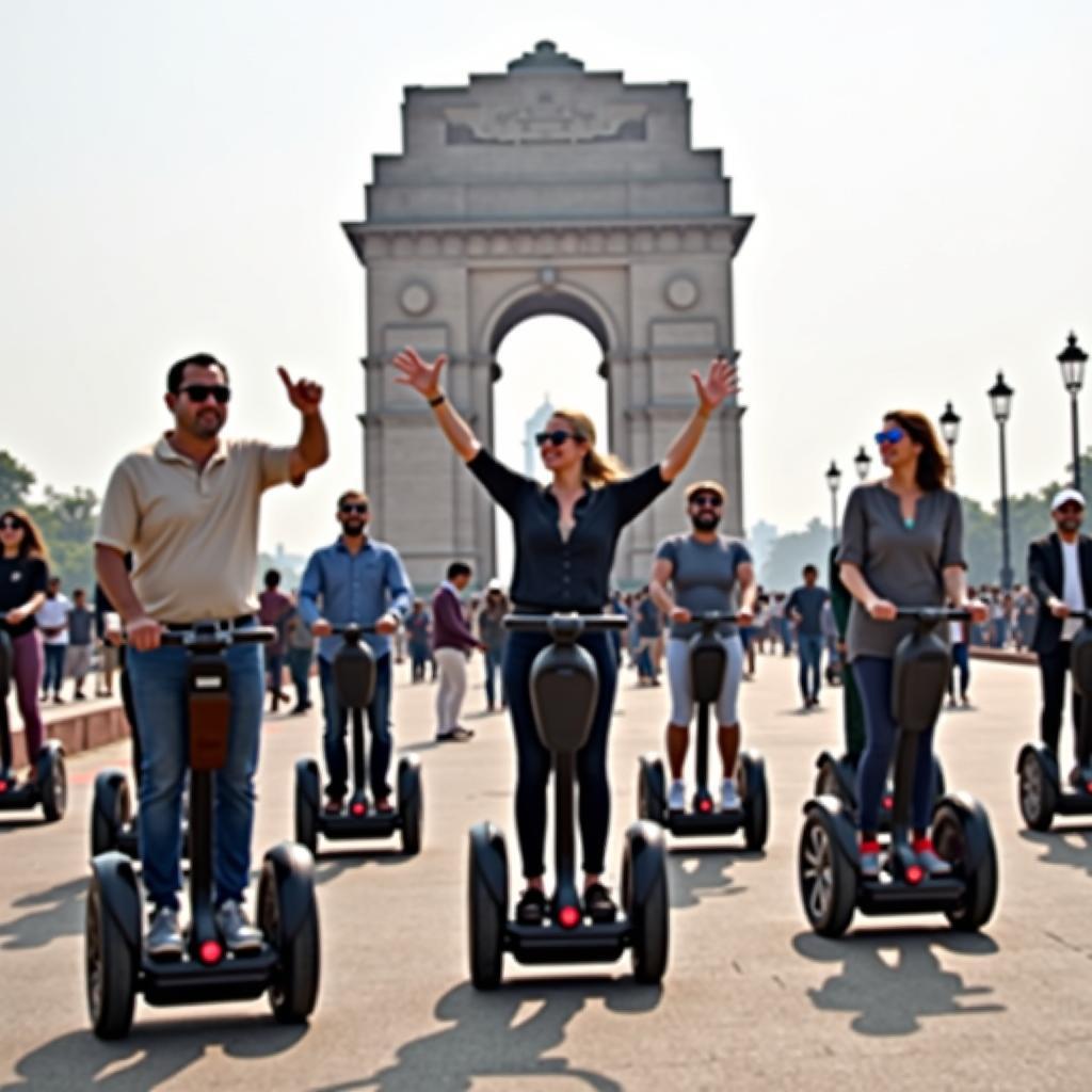 Group Segway tour at India Gate, Delhi