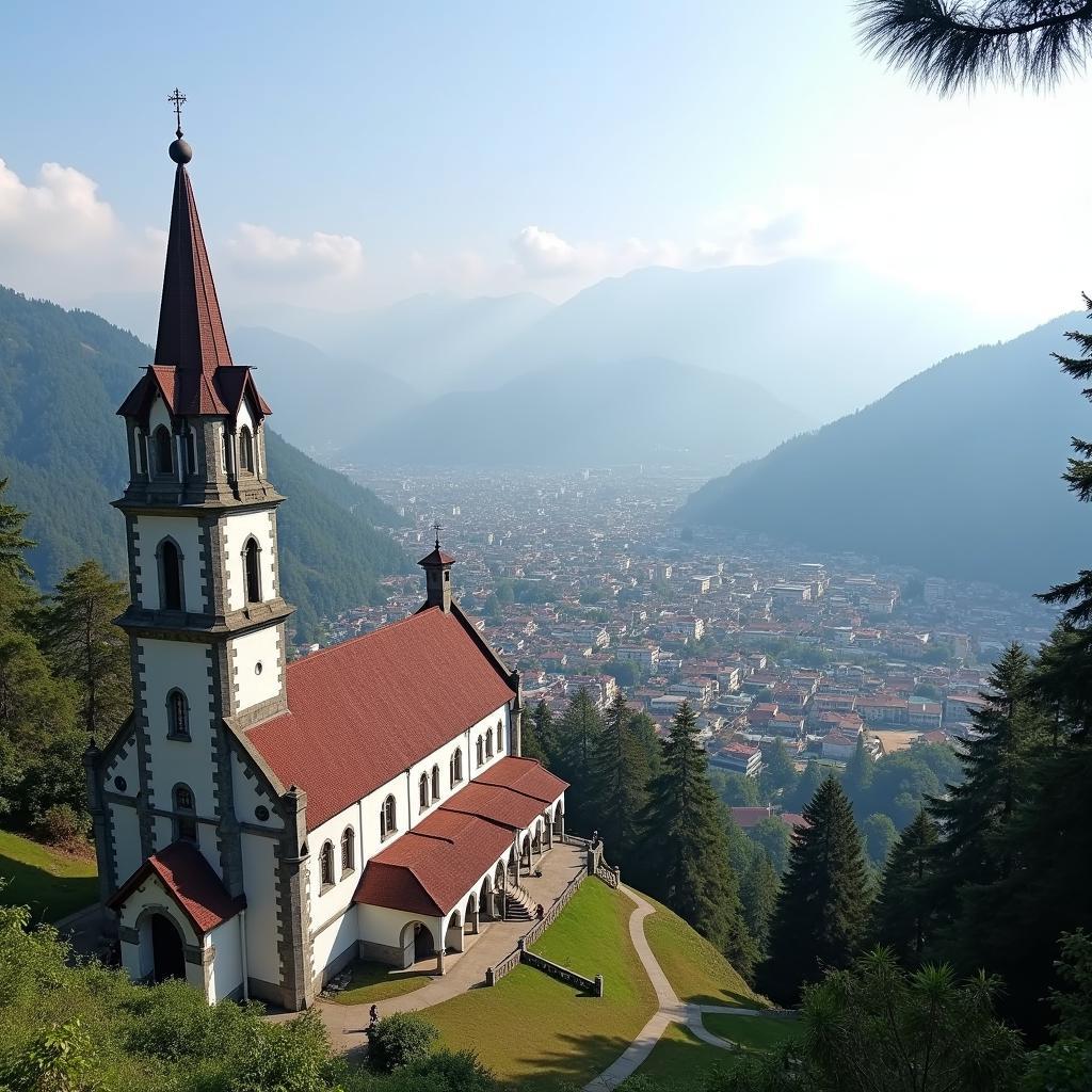 Shimla Christ Church Panoramic View