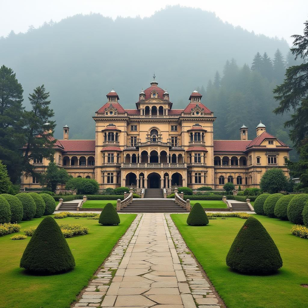 The Viceregal Lodge in Shimla, a testament to British colonial architecture.