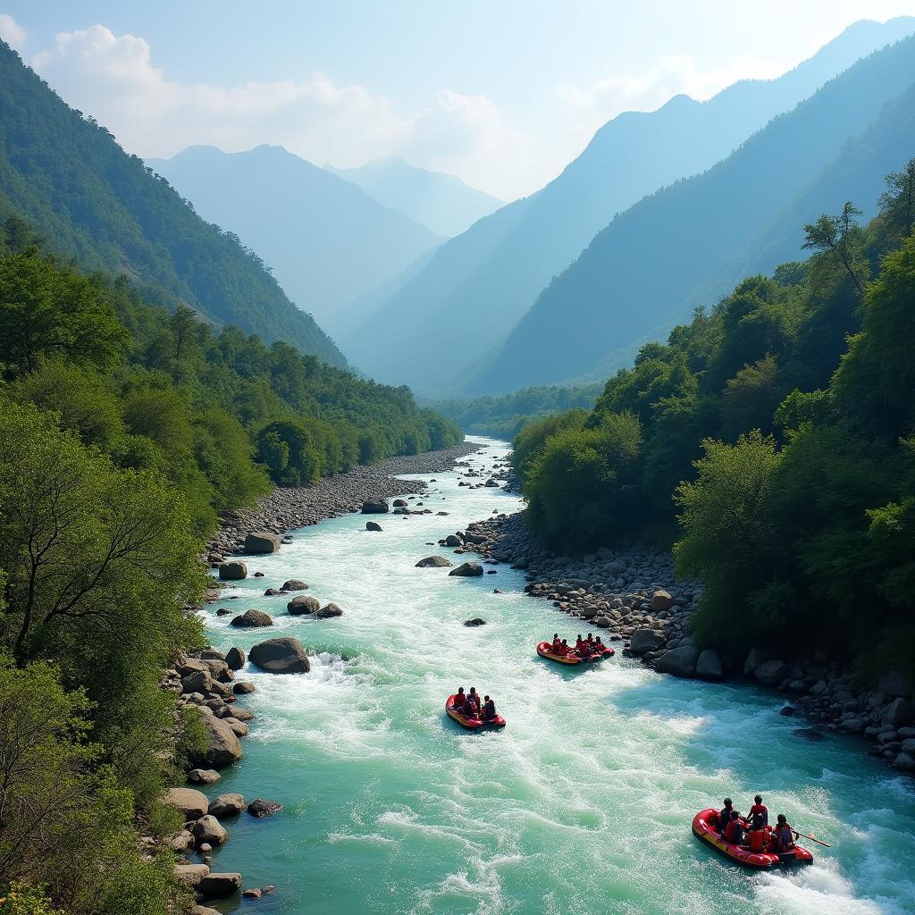 Scenic View of Shivpuri River Rafting