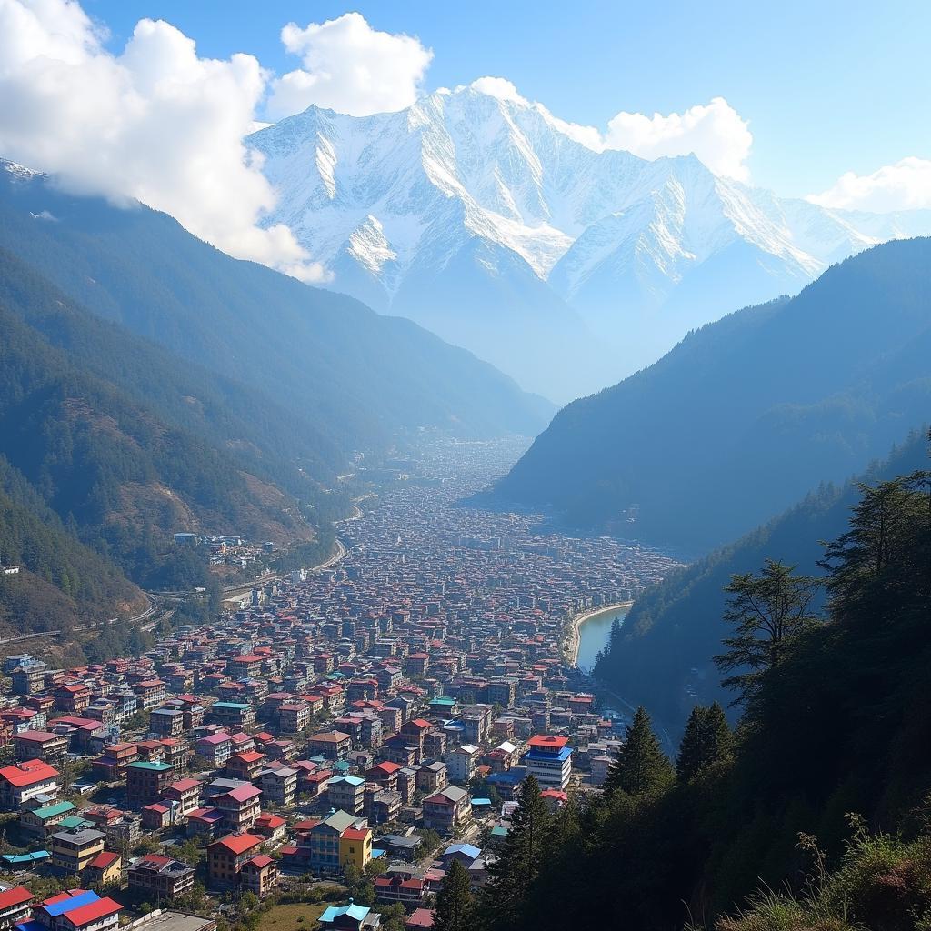 Sikkim 7 Day Tour: Panoramic View of Gangtok City