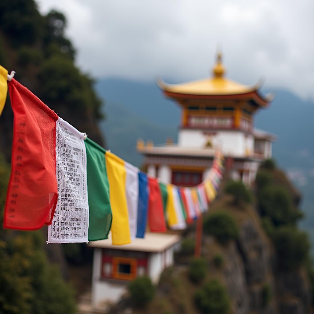 Prayer Flags at a Sikkim Monastery