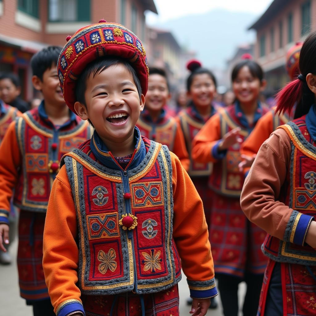 Sikkimese Culture - Locals in traditional attire during a festival