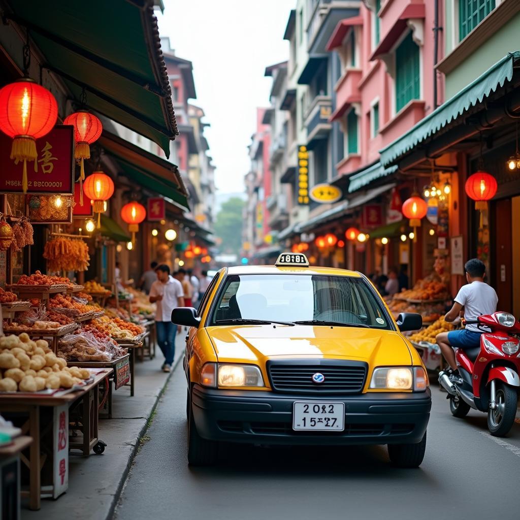 Exploring Chinatown on a Singapore Taxi Tour