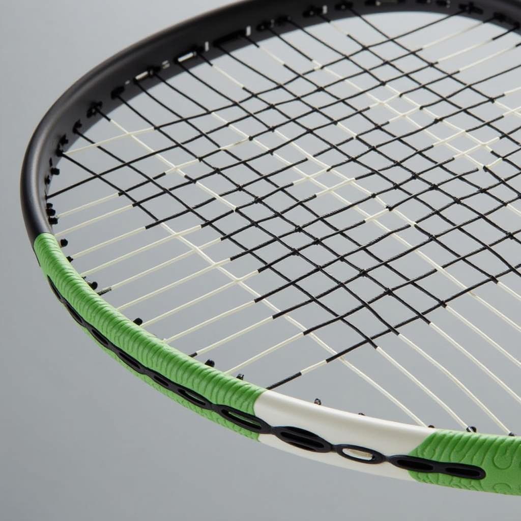 Solinco Tour Bite String on Tennis Racquet