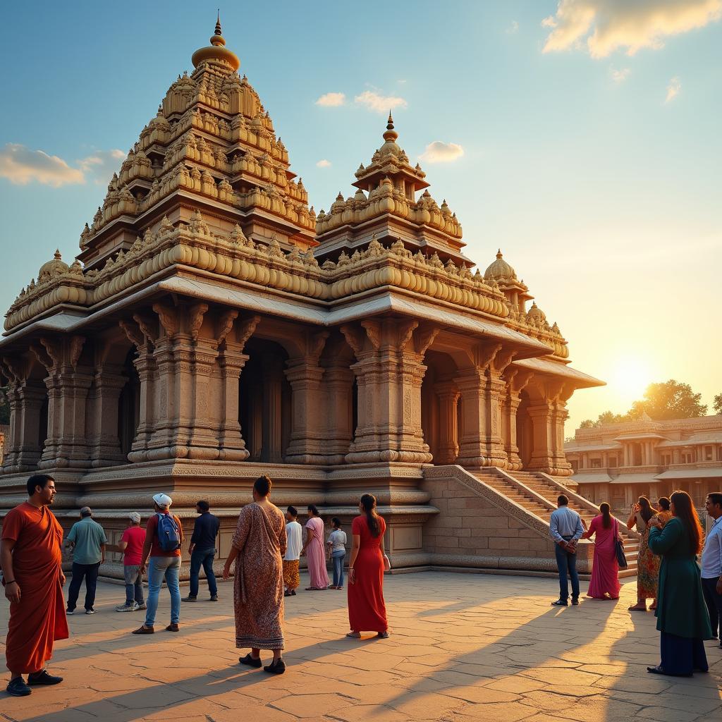 Ancient Temple in South India During Kstdc Mini Tour