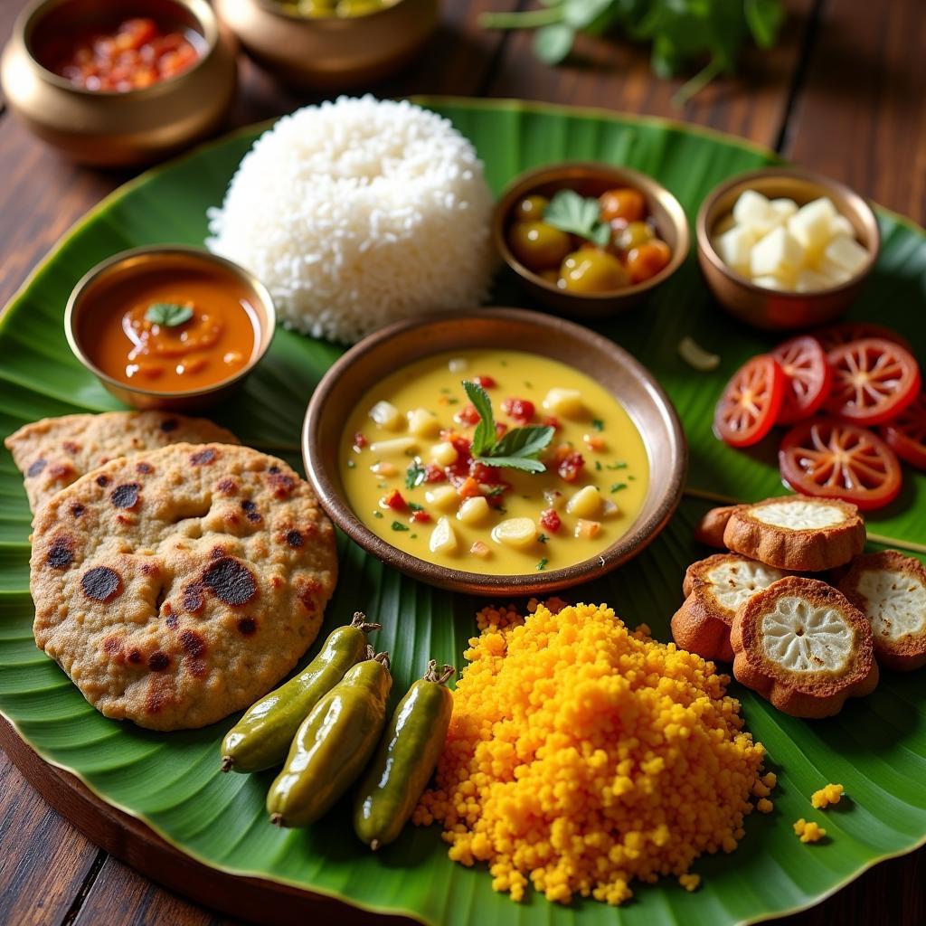 Delicious South Indian Thali