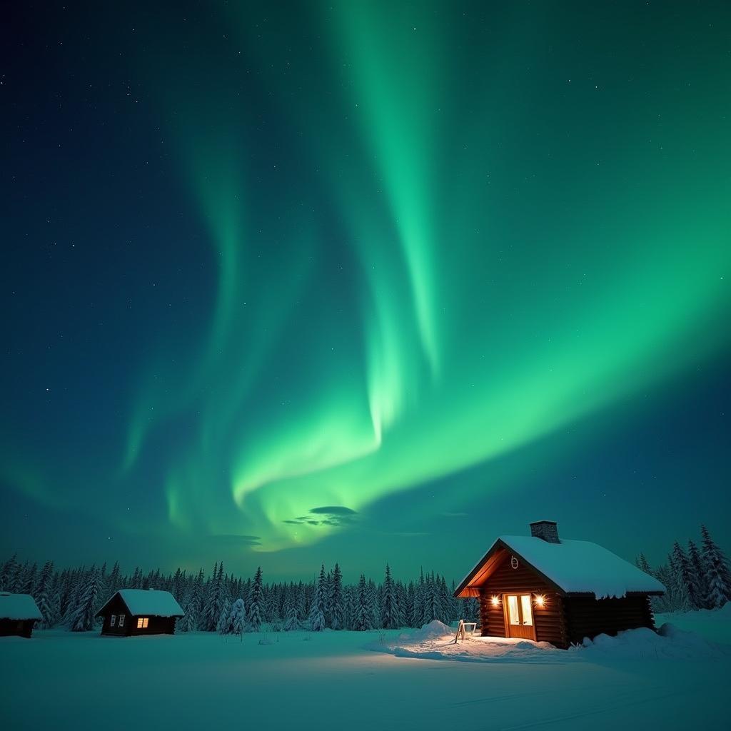 Witnessing the Northern Lights on a Sweden winter tour package