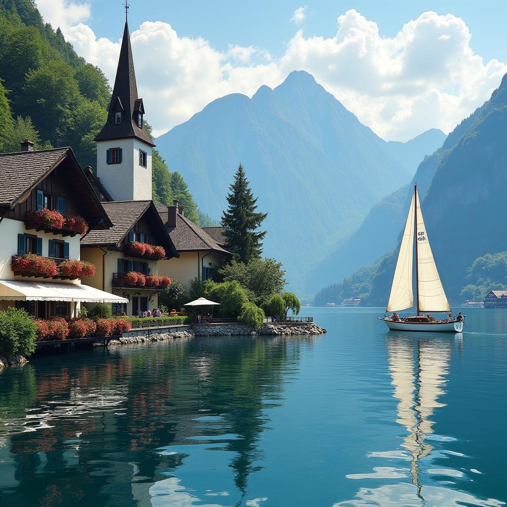 Charming Swiss Village on Lake Lucerne