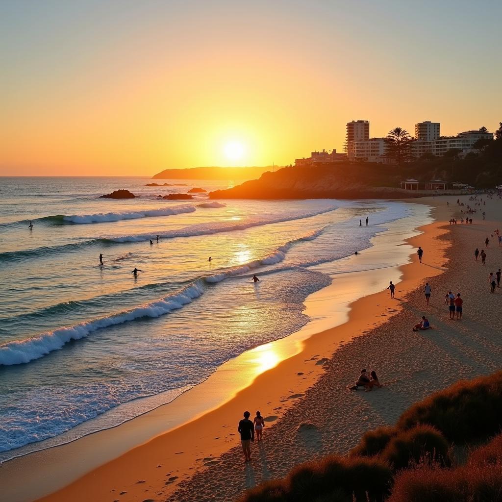 Sydney Bondi Beach Sunset