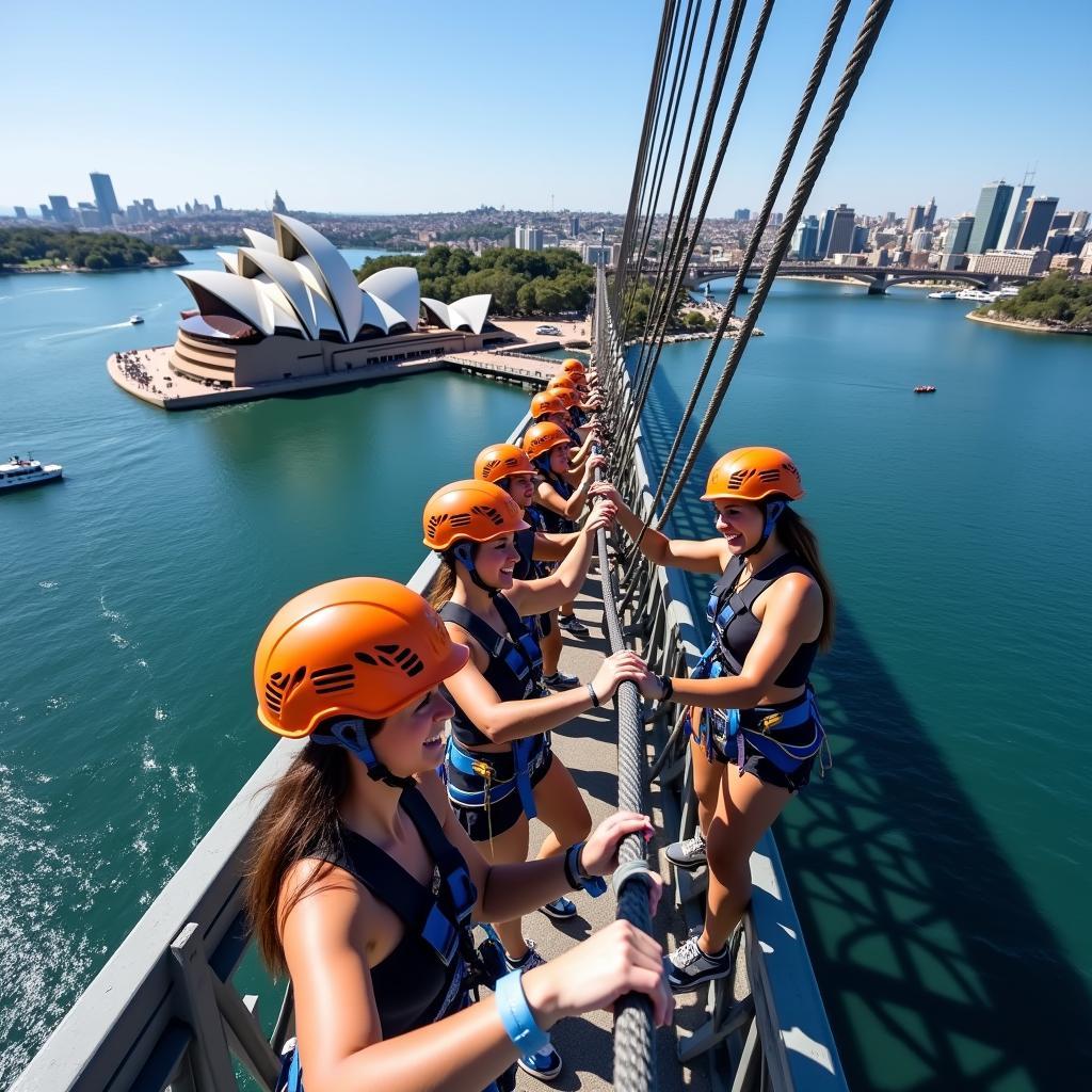 Climbing the Sydney Harbour Bridge