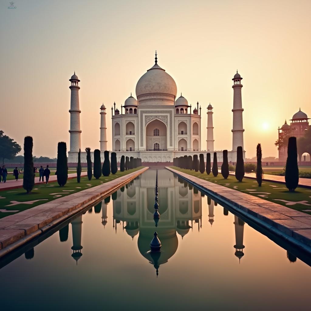 Taj Mahal at Sunrise: A Breathtaking Spectacle